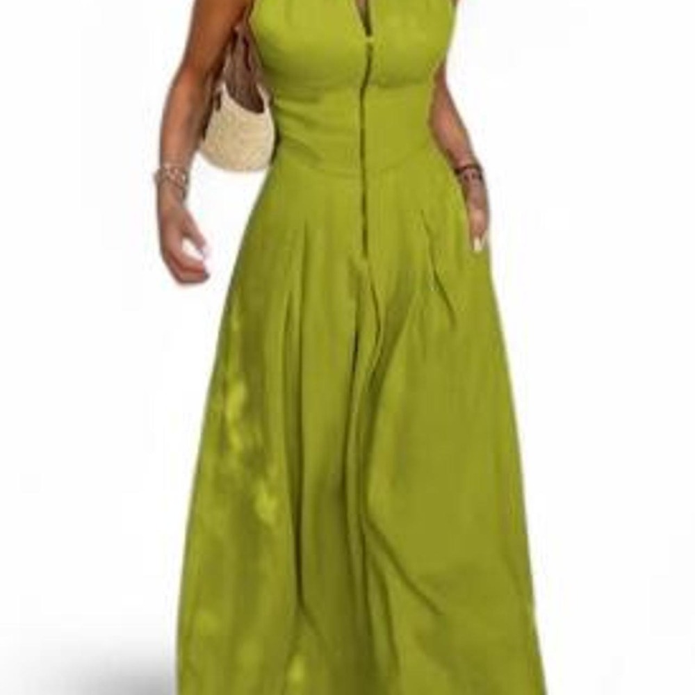 UOOZEE Women's Minimalist  Stylish Sleeveless Loose Fit Long Maxi Dress